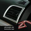 For Ford Explorer 2013- Silver Dashboard Side Air Vent Outlet Cover Trim 2Pc
