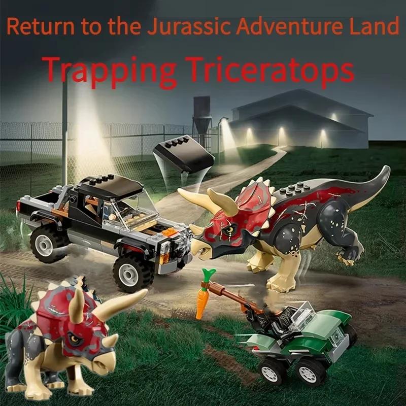 Dinozaury z Jurajskiego Parku Południowy Smok Behemot i Smok Sierpowaty Atak 76949 T-Rex Klocki Zabawki dla Dzieci Prezent