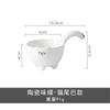 1/2 PCS Ceramic Sauce Dish with Handle Cute Rabbit Cat Seasoning Dish Sushi Dipping Bowl Serving Snack Plate Kitchen Supplies