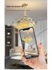 Postmodern Retro Wave Crystal Chandelier for Living Room, Bedroom, or Dining Light - Eye Protection & Atmospheric Design