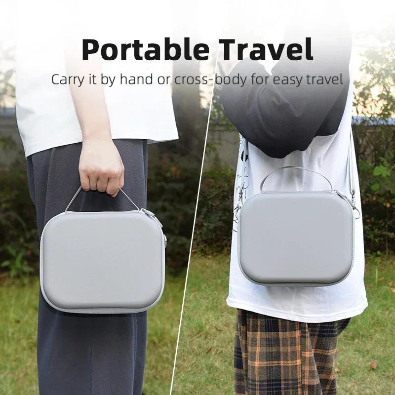 Soft Plush Liner Storage Bag for DJI OSMO Pocket 3,Carrying Case PU Shell Handbag Handheld Gimbal Camera Accessories