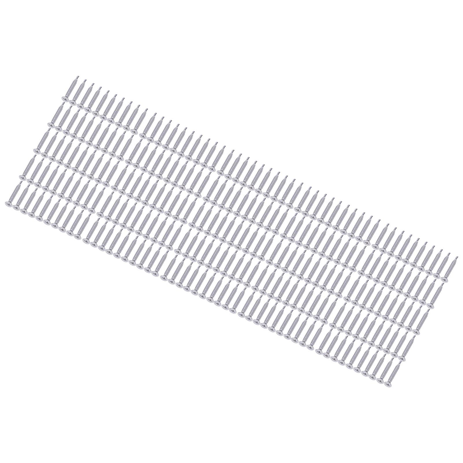 250 шт. Самосверлящий винт   Потайная головка Нержавеющая сталь 410 Номинальная длина 32 мм