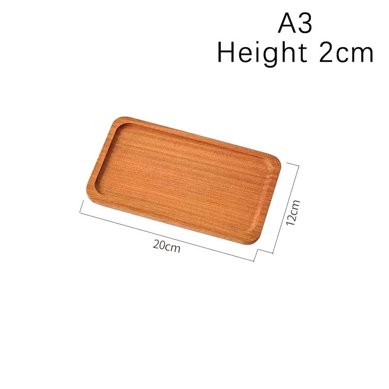 High Quality Wooden Serving Tray Walnut Coffee Tray Saucer Tea Dessert Sushi Fruit Plate Storage Pallet Kitchen Accessories