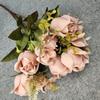 Silk Polish Artificial Rose Buds For Diy Wedding Decoration Props Photography