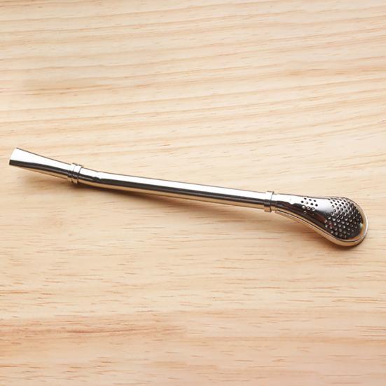 Reusable Stainless Steel Drinking Straw Coffee Yerba Mate Tea Filter Bar Tools