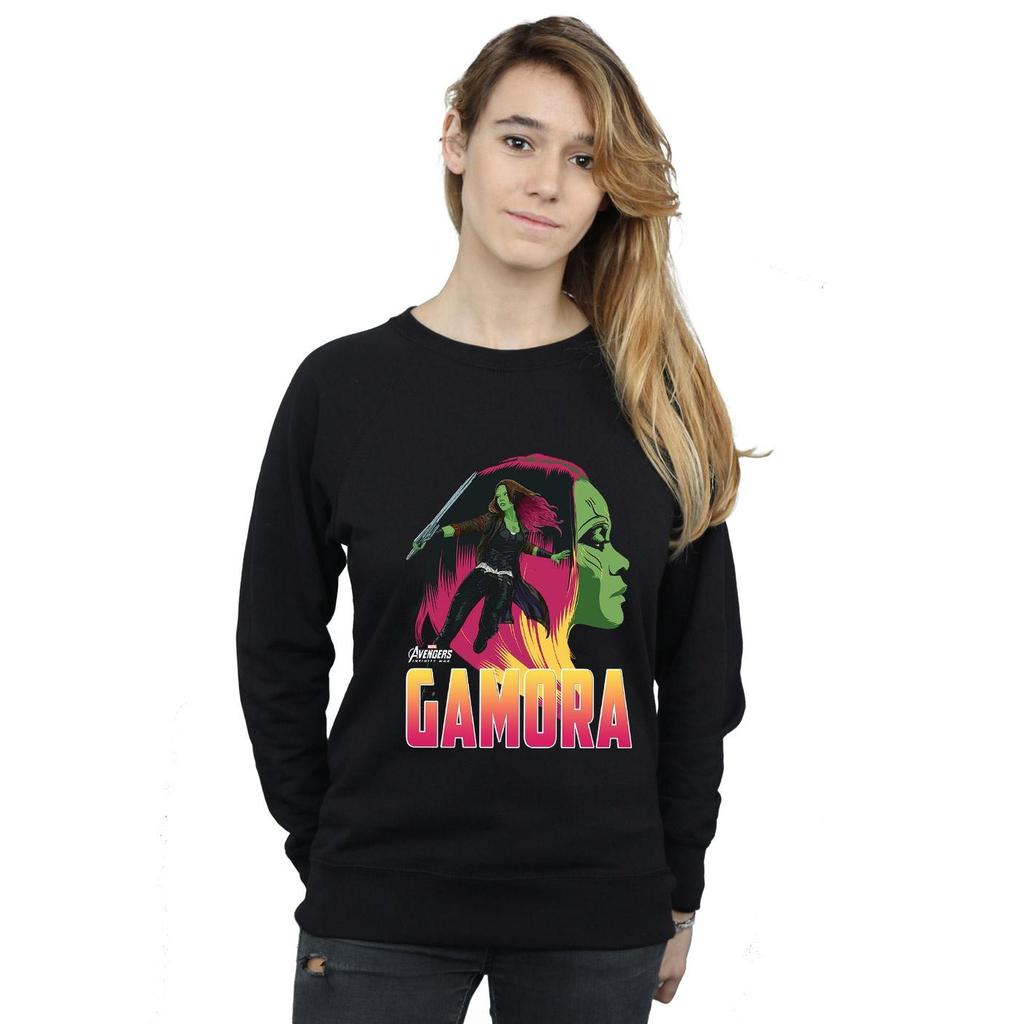 Marvel Womens/Ladies Avengers Infinity War Gamora Character Sweatshirt