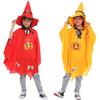 Children's Witch Costume Set: Halloween Cape, Cloak, Hat, and Pumpkin Design