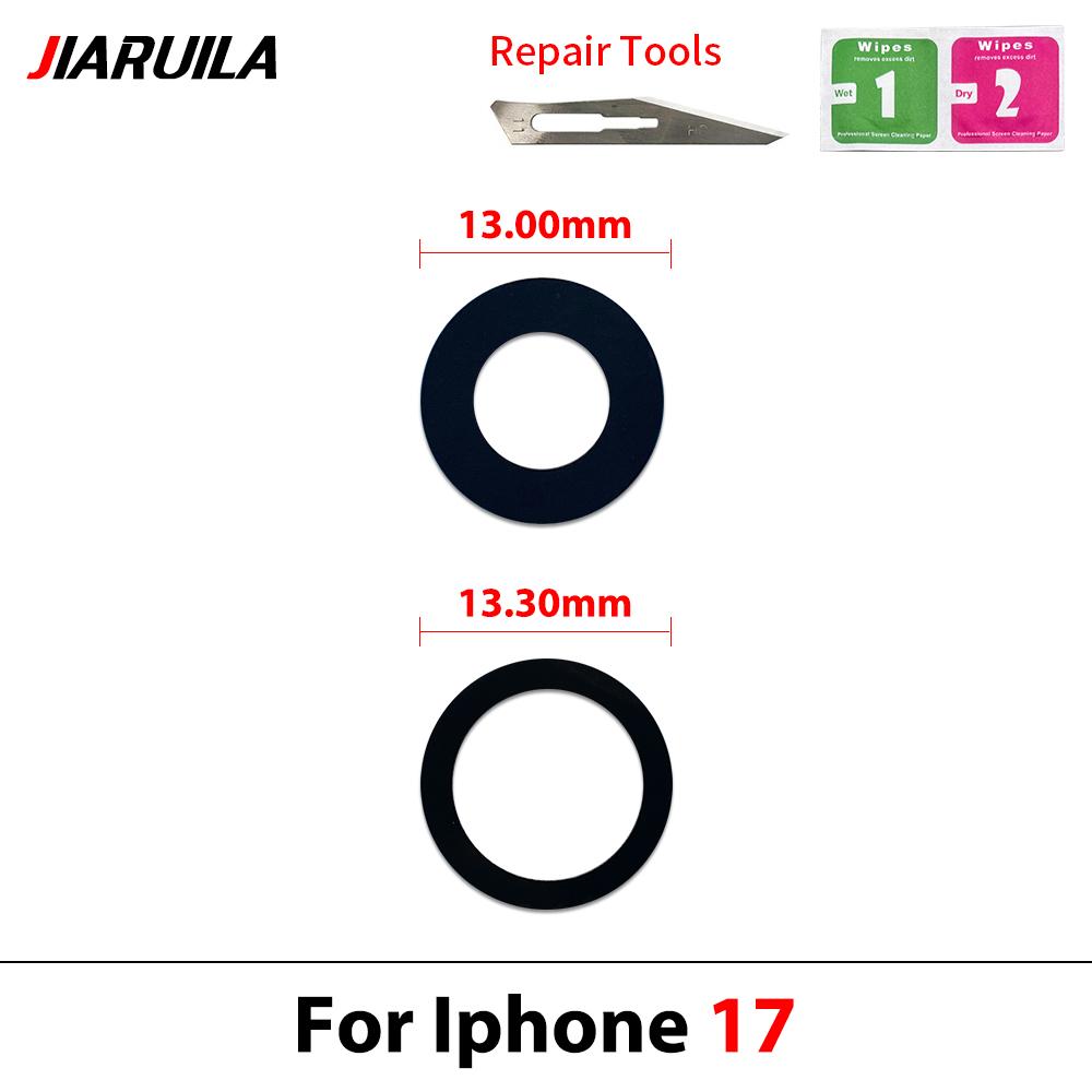 11Pcs, Camera Glass Lens Back Rear Camera Glass Lens with Glue Parts For iPhone 17 Pro Max 17 Pro 17 Air Back Camera Lens