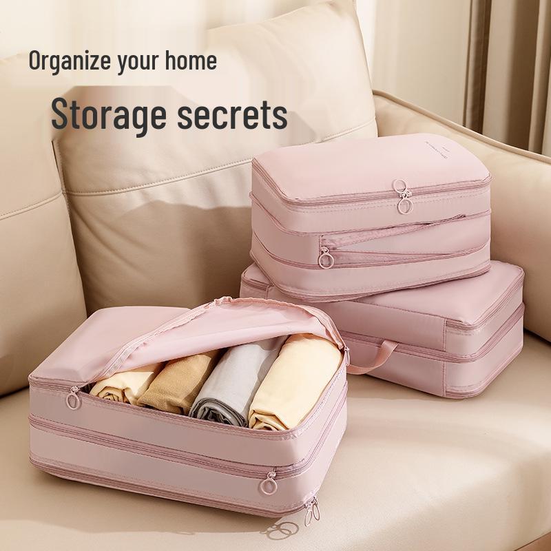 Waterproof Travel Storage Set: Compression Bags for Pajamas & Underwear - Ideal for Business Trips & Suitcases