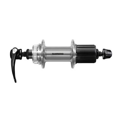 SHIMANO MTB Center Lock Disc HM 36H Silver QR 135mm FH-QC400-HM Freehub, 8-10 Speed, 11-speed, Brake,