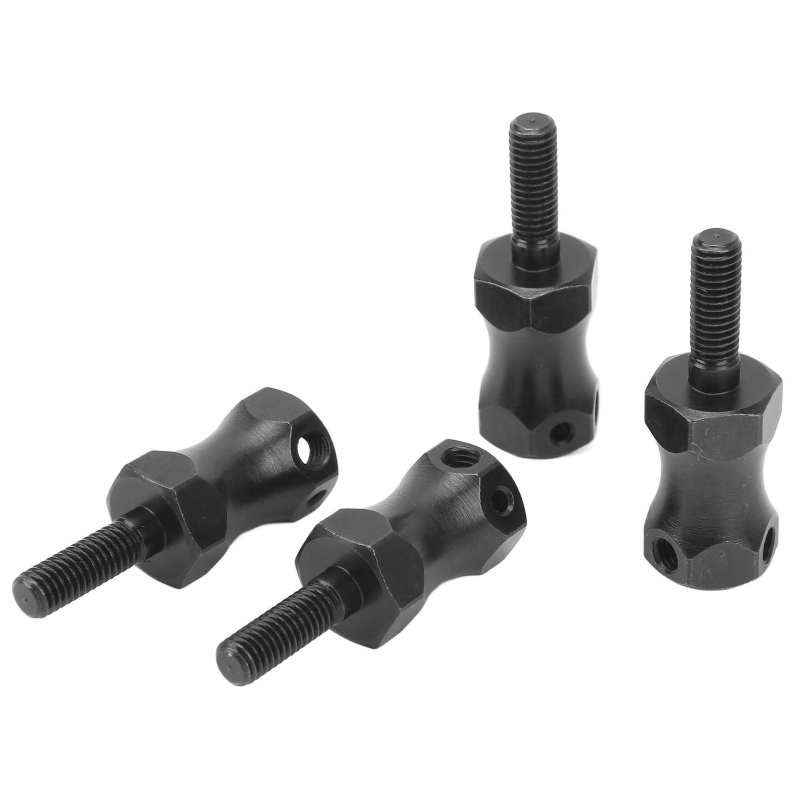 

4 шт. Шестигранний Адаптер-Подовжувач Маточини Колеса Сталевий Розширювач 15 мм 1/10 RC Шестигранний Муфта Маточини для LOSI Baja Rey Чорний