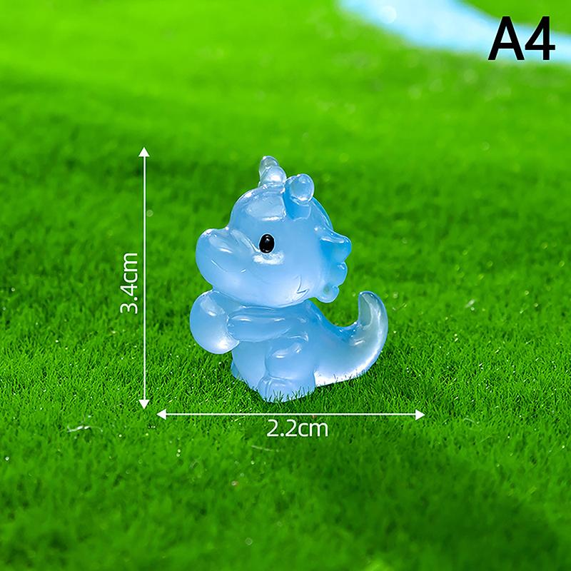 

Миниатюрная фигурка Светящийся динозавр с яйцом Мультяшные украшения для микроландшафта для аквариума