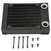 Aluminum Heat Exchanger 8 Pipes G1 4 Thread 80mm Water Cooling System with Screws for Engraving Machine Printer