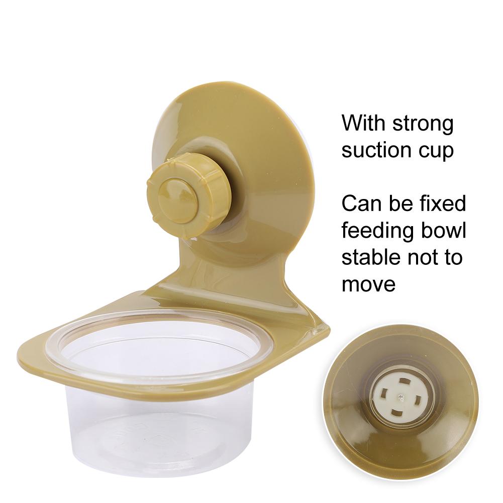 ABS Plastic Pet Reptile Suspension Food Feeder Fixed Hanging Water Breeding Bowl Feeding ToolSingle