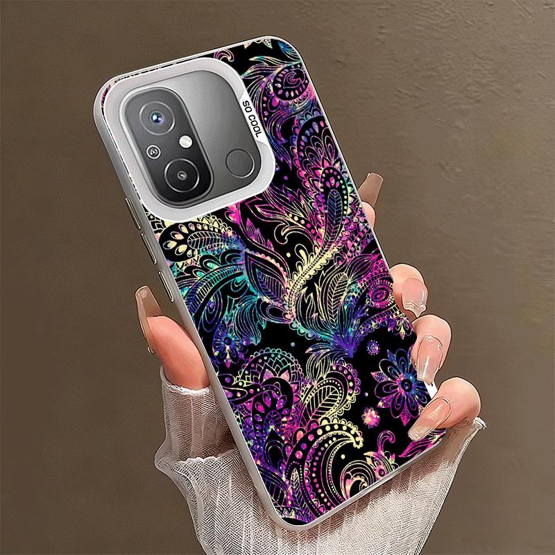 Mandala Sunflower Dreamy Style Shockproof Phone Case for Xiaomi Poco X7 X6 X5 X3 Pro F7 Ultra M8 Redmi 15C 15 14C 13C 12C 10C 13