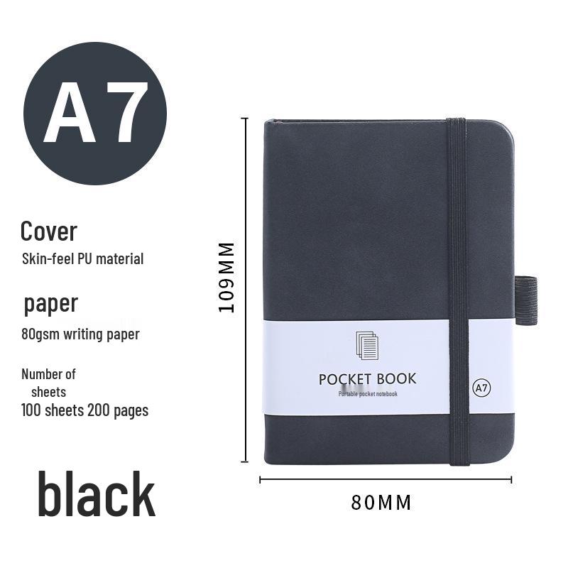 A5/A6 Ribbon Binding Business Notebook with Elastic Band and Customizable Logo