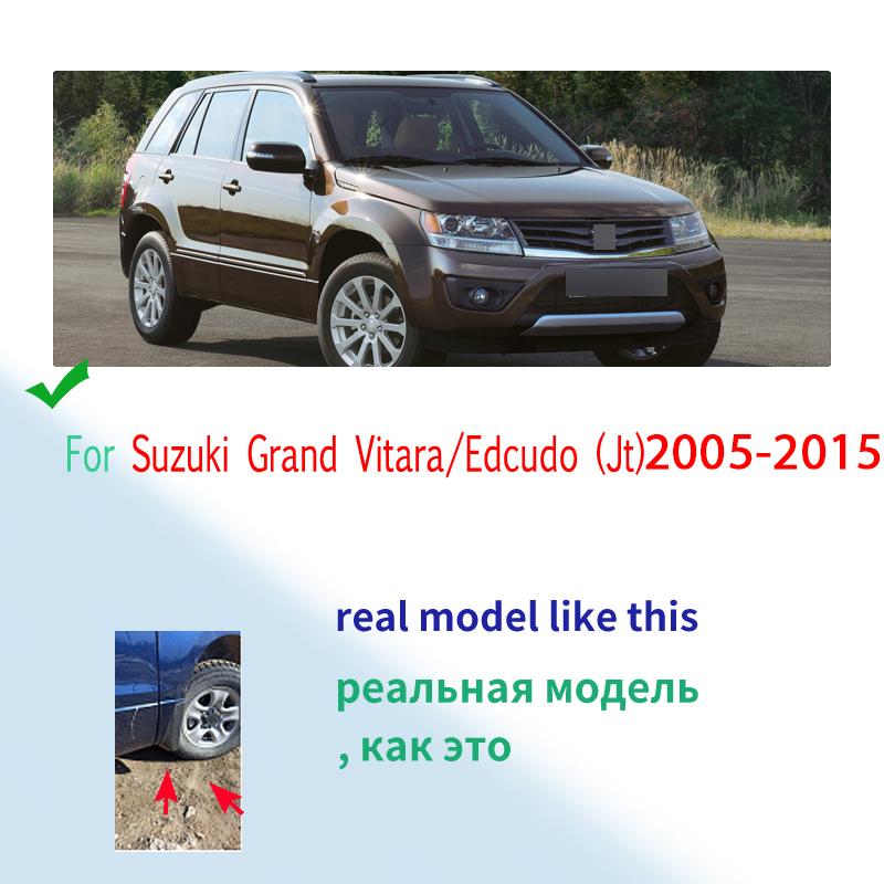 4Pcs/Set Car Mud Flaps Mudguards For Suzuki Grand Vitara / Edcudo (JT) 2005-2015 Splash Guards 2010 2011 2012 2013 2014 2015