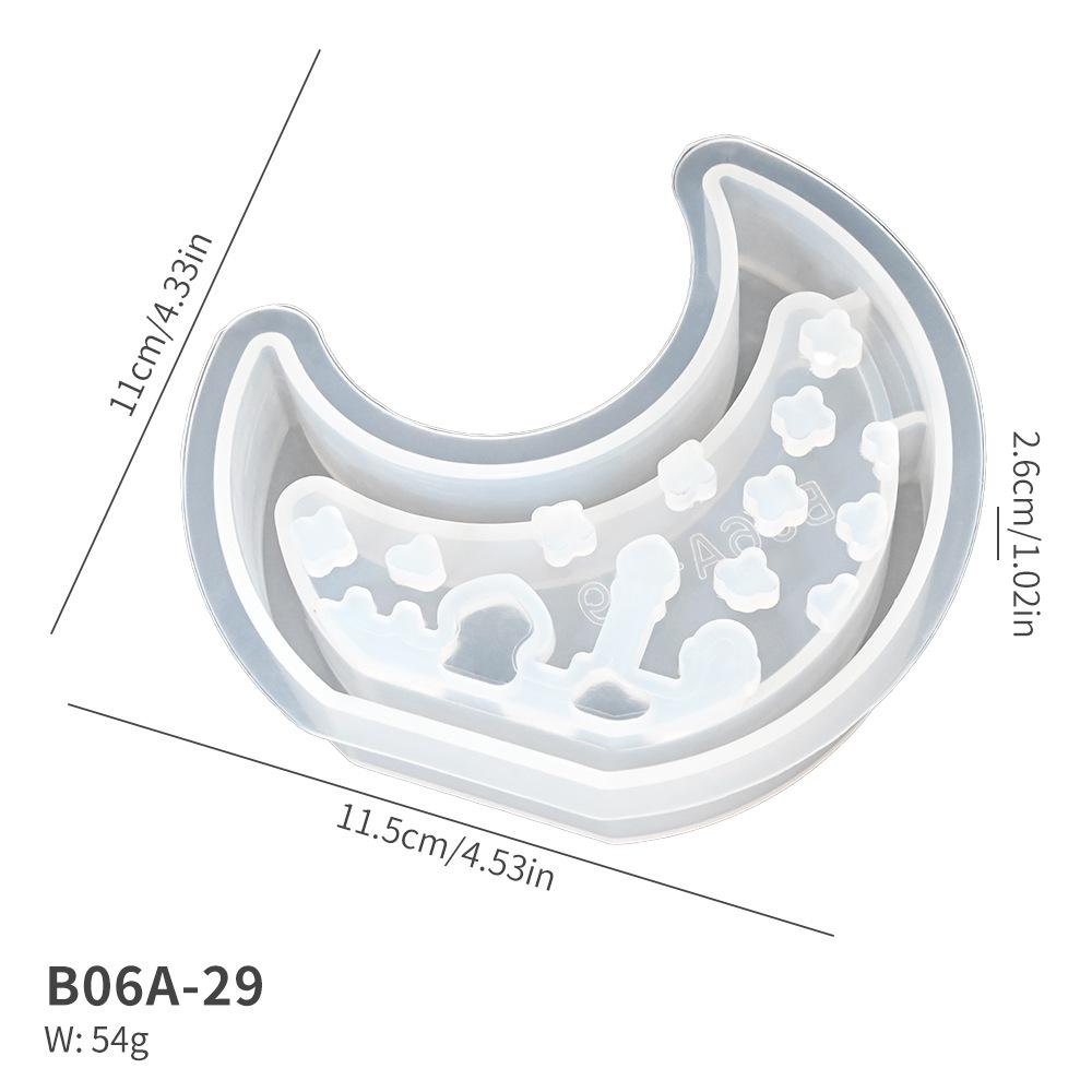 DIY Moon Castle Silicone Mold for LED Lamp Shade Making, Gypsum Casting Mold Ramadan Eid Decoration