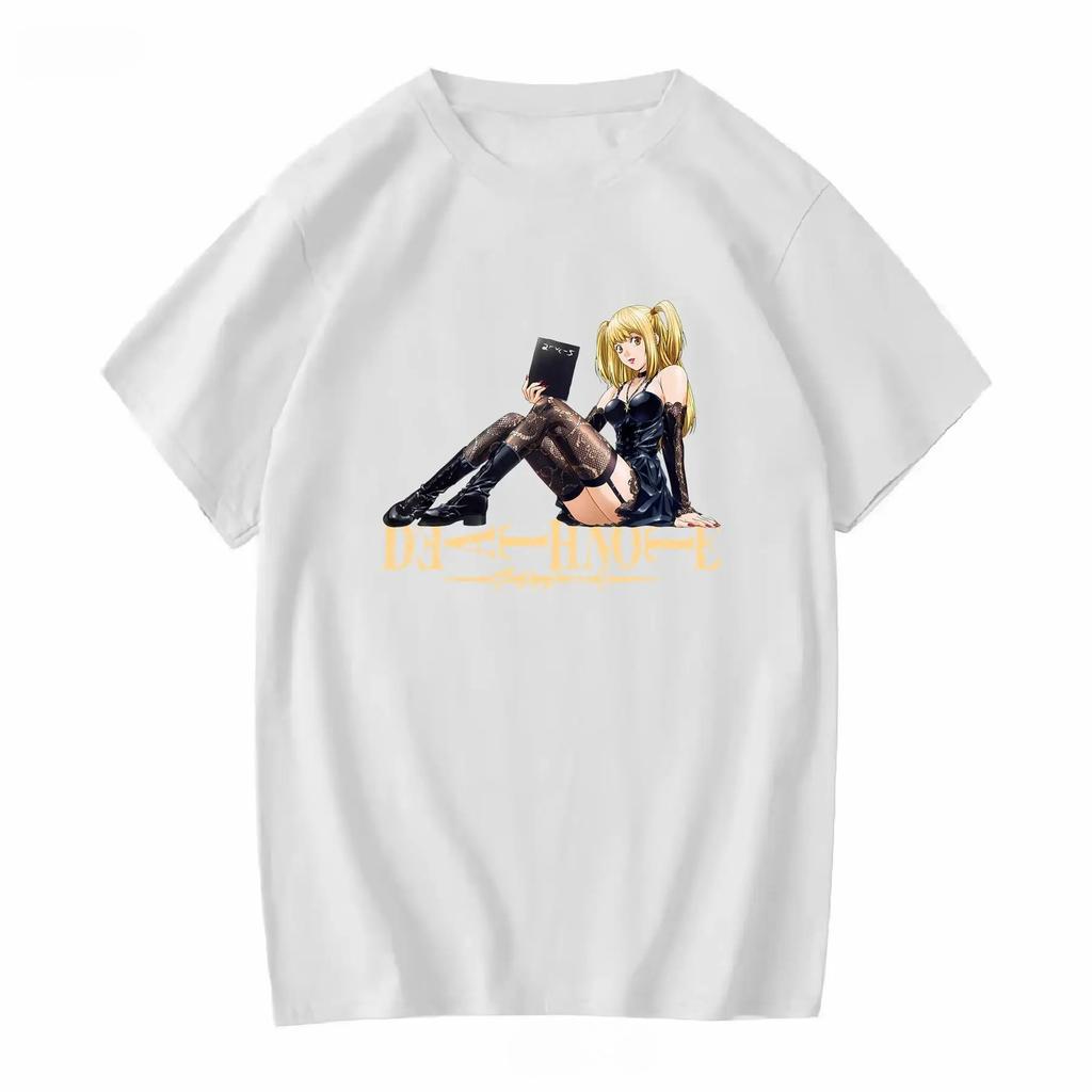 2026 Death Note Misa Book Black T Shirt SHONEN JUMP Vintage Washed Designer Clothes Casual Unisex Top for Everyday Wear Streetwear