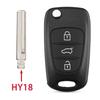 For Kia K5 Verna Picanto Sportage For Hyundai I20 I30 Ix35 I35 Solaris Rio Elantra Accent 3Button Remote Flip Car Key Shell Case