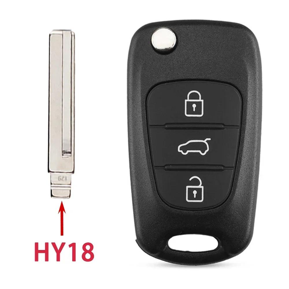 For Kia K5 Verna Picanto Sportage For Hyundai I20 I30 Ix35 I35 Solaris Rio Elantra Accent 3Button Remote Flip Car Key Shell Case