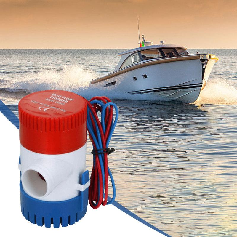 1100GPH Submersible Bilge Pump 12V Submersible Boat Marine Bilge Pump Marine Electric Bilge Pump for Fishing Boats RV Marine