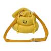 Soft Funny Plush Shoulder Bag Drawstring Women's Crossbody Bag Cartoon  Poop Shape Handbag  Gift