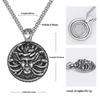 Men's Greek Mythology Medusa Snake Head Titanium Steel Necklace