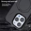 For iPhone 16 Pro Max Magnetic Case TPU + PC Kickstand Phone Cover