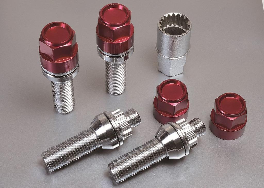 LEGGDURA RACING Wheel Lock M14 X 13R 40mm KIL7040K KYO-EI (Kyoei Industry) Bolt, P1.5, Taper, Neck, Black,