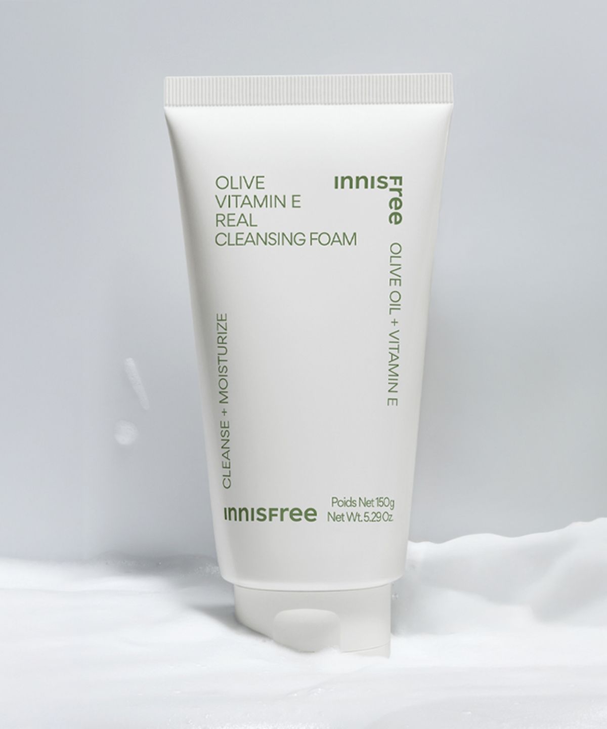 Очищающая пенка Real с витамином Е, олива, 150 г