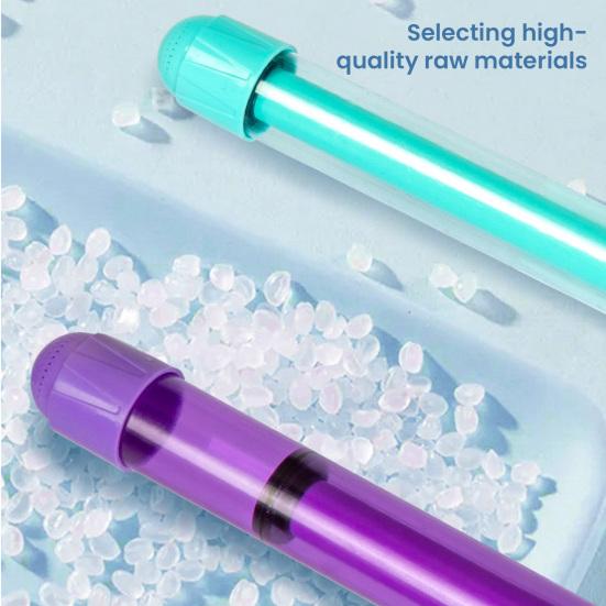 Water Shooter Toy for Kids Sparklers Effect High Pressure Beach Water Squirter Lightweight Pulling Tube Design Water Fight Toy