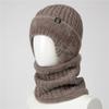 Hat Men's winter knitted wool hat Thickened ear protectors Warm and cold cotton hat