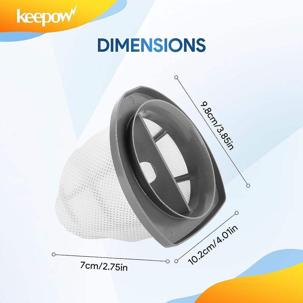 2033 Vacuum Filter Replacement for Bissell Featherweight Stick Lightweight Bagless Vacuum 2033, 20331, 20333, 20336, 20339, 2033M, 6 Pack, Replace