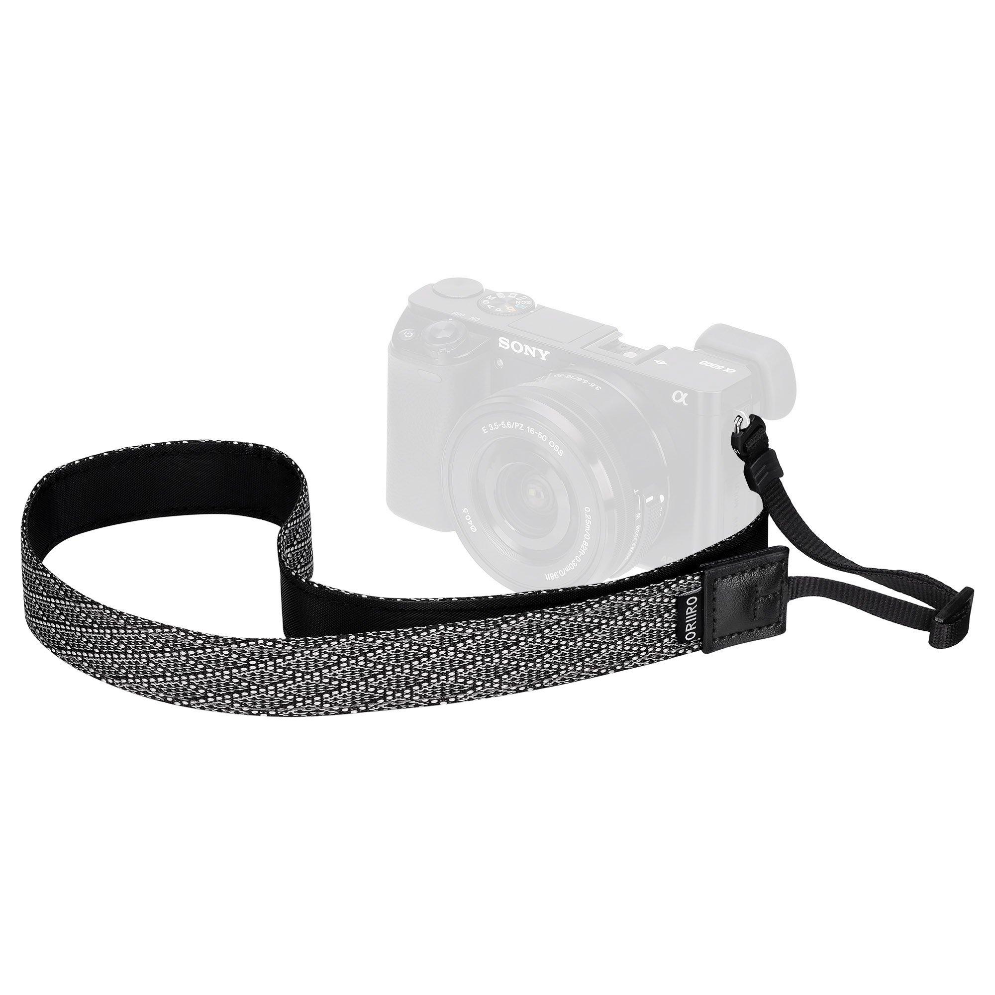 Hakuba Oriiro Camera Strap Hishigata KST-ORDM25BW 25mm Mirrorless and Compact Cameras