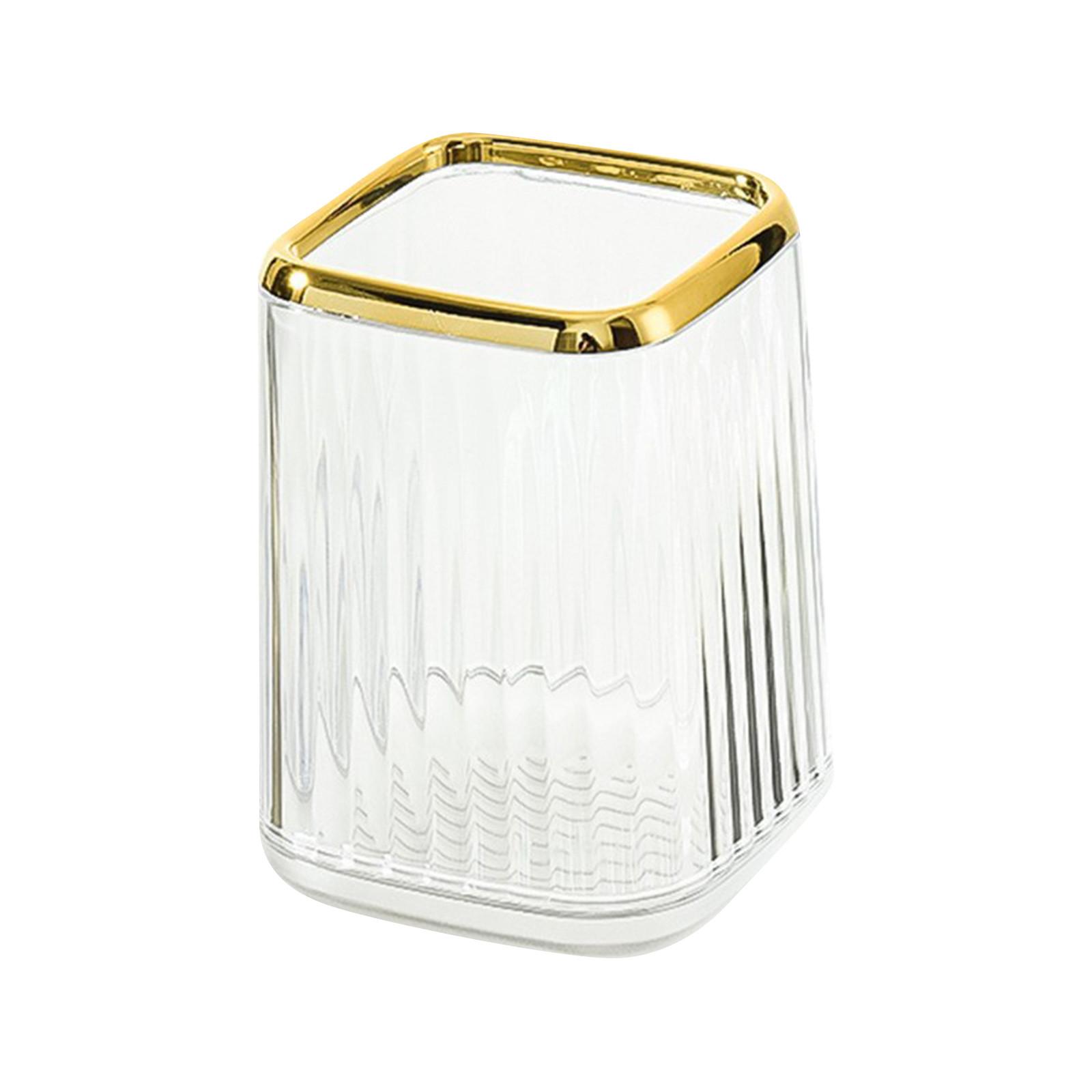 

Держатель для ручек, органайзер для стола для белого воротничка, держатель для хранения кистей для макияжа, прямоугольное пластиковое хранилище для студентов One Size белый