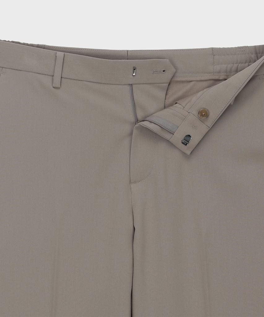 BASIC HOUSE Recycled Tapered Fit Slacks Beige Lwpt0103