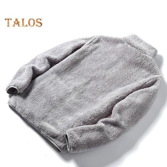 Women Winter Coat Thick Stand Collar Double-sided Fleece Neck Protection Zipper Closure Solid Color Long Sleeves Heat Retention Outdoor Jacket