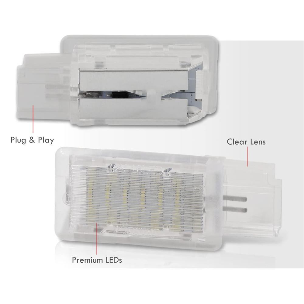 2Pcs White LED Trunk Cargo Light Lamp For Chevy Buick Cadillac 13503058 13503059