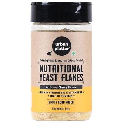 Urban Platter Nutritional Yeast Flakes, 50g [Good Source of B-Vitamins| Gluten Free | Perfect for Vegetarians | Seasoning]