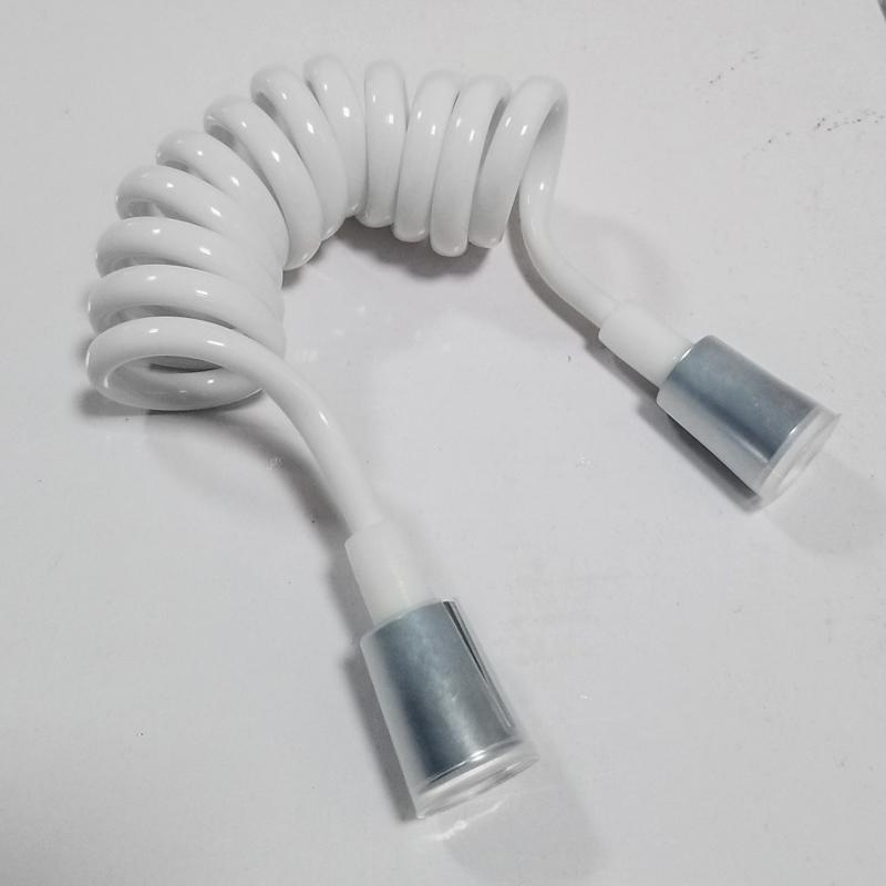 

High Quality Gloss White Style Spring Shower Hose Toilet Bidet Spray Connect Pipe PVC Telephone line Style 150cm/200cmm 150cm