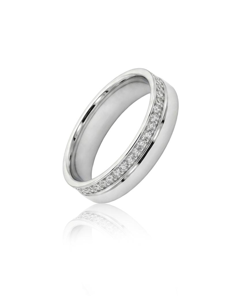 Helene Jewelry 925 Silver Flat Face Cubic Ring (Type D)