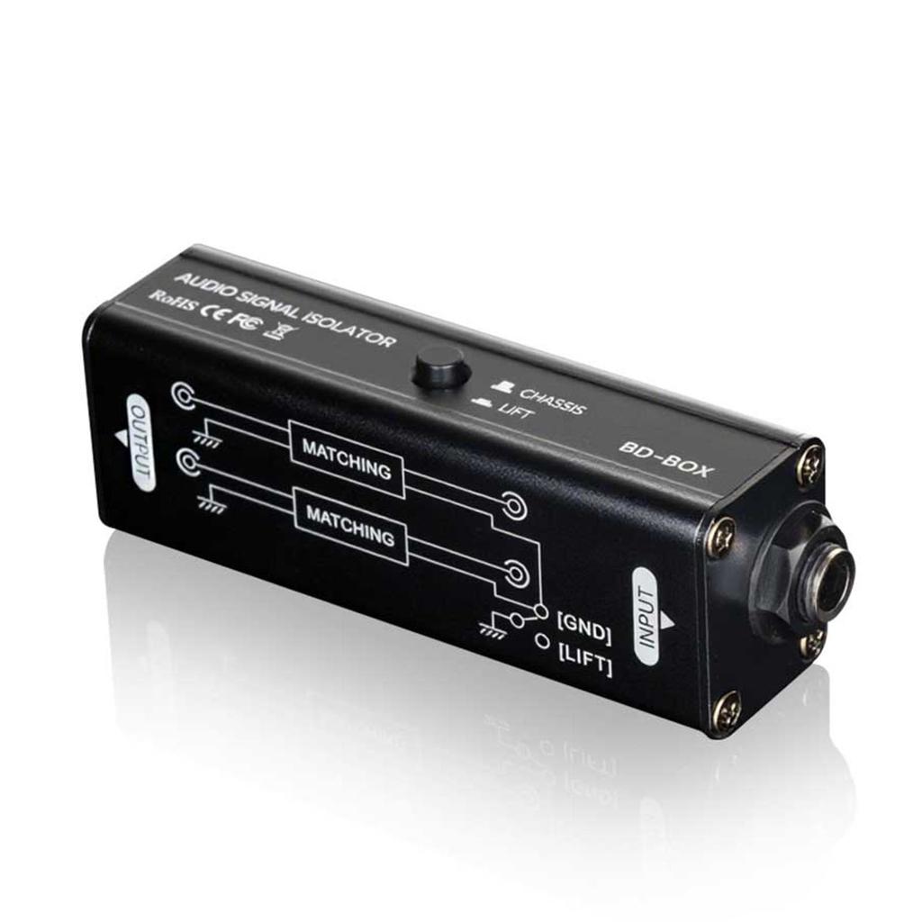 Schild Geräuschfilter 6,35mm Sound-Interface Maschinenschleifen-Rauschunterdrücker für Besprechungs-Mikrofon Sound-System Sound-Player