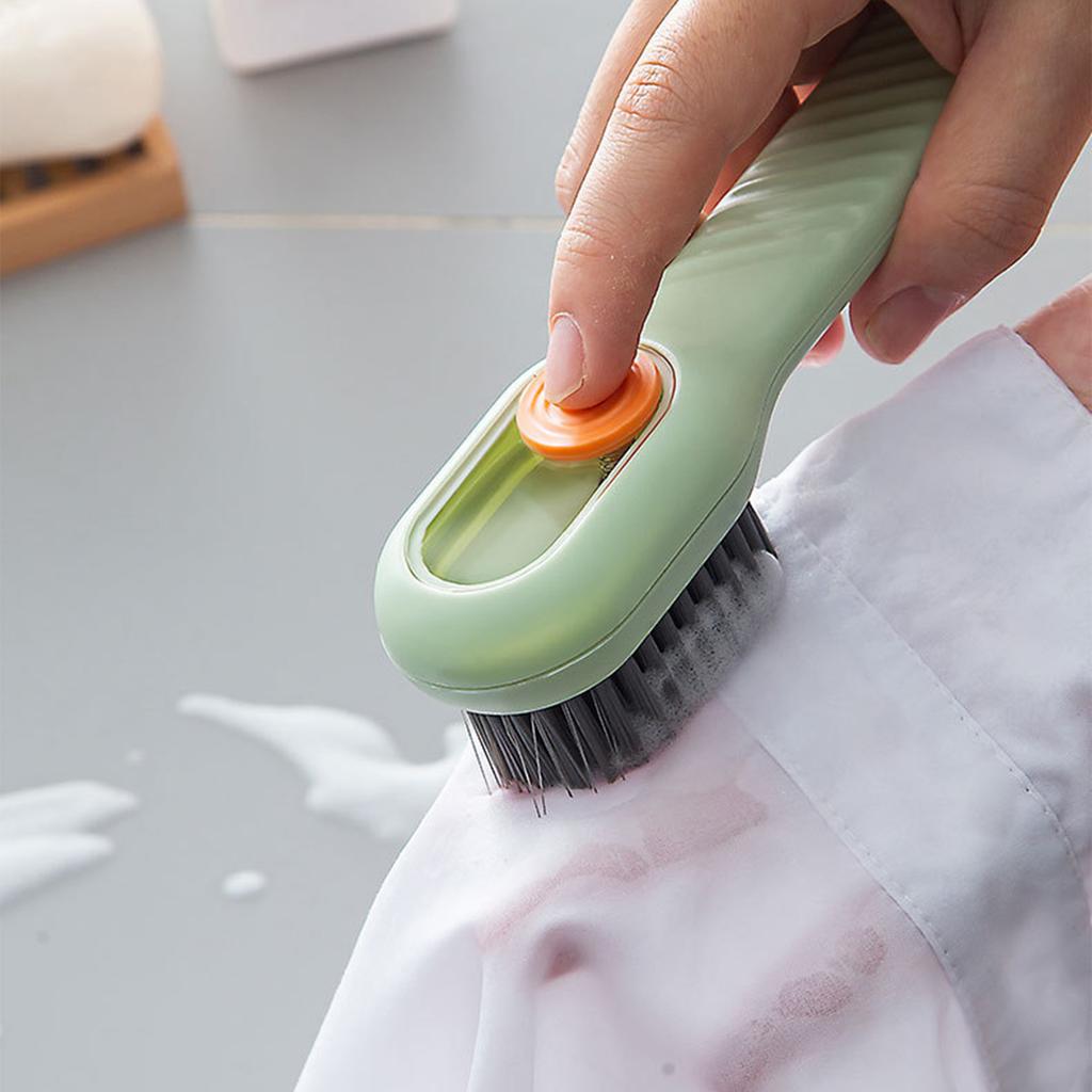 Liquid Shoe Clning Brush Multifunctional   Handle Soft   Laundry Scrub Brush Automatic Liquid Adding Brush for Bathroom