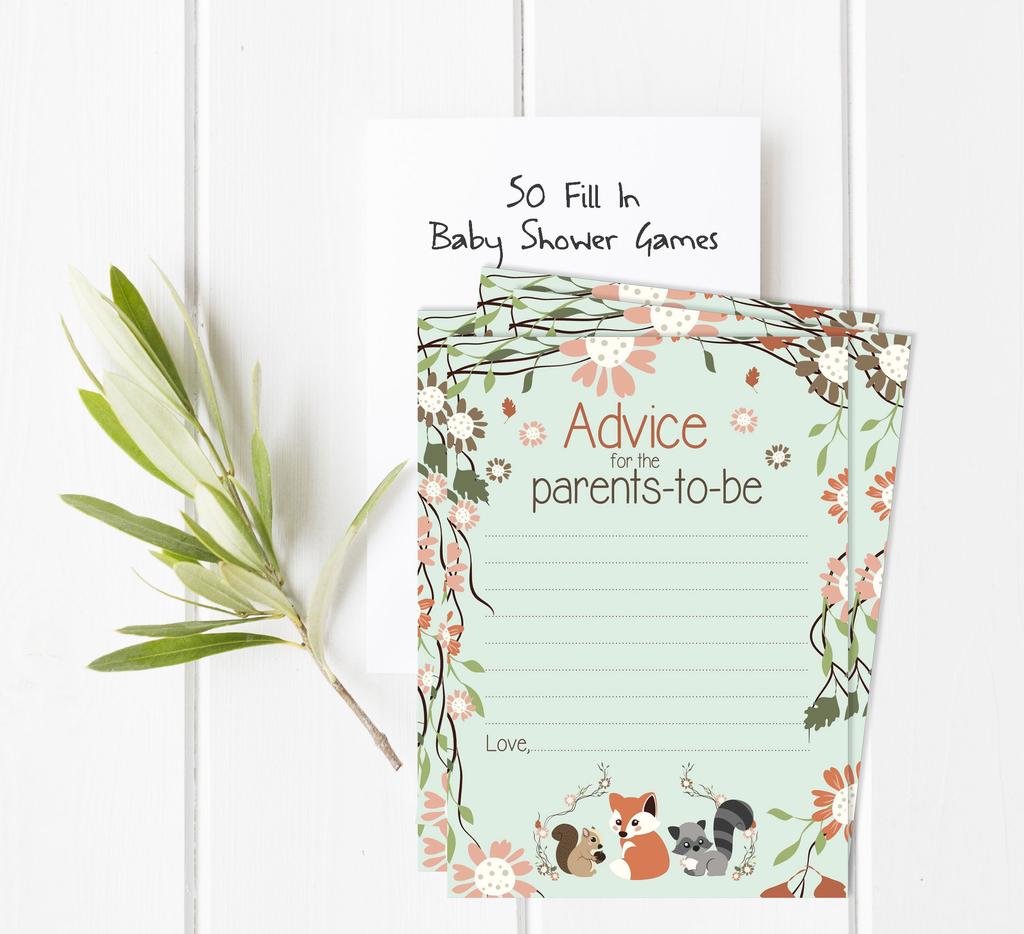 Inkdotpot 50 Baby Alphabet ABC Game Animals Baby Shower Game-Gender Neutral Party Supplies