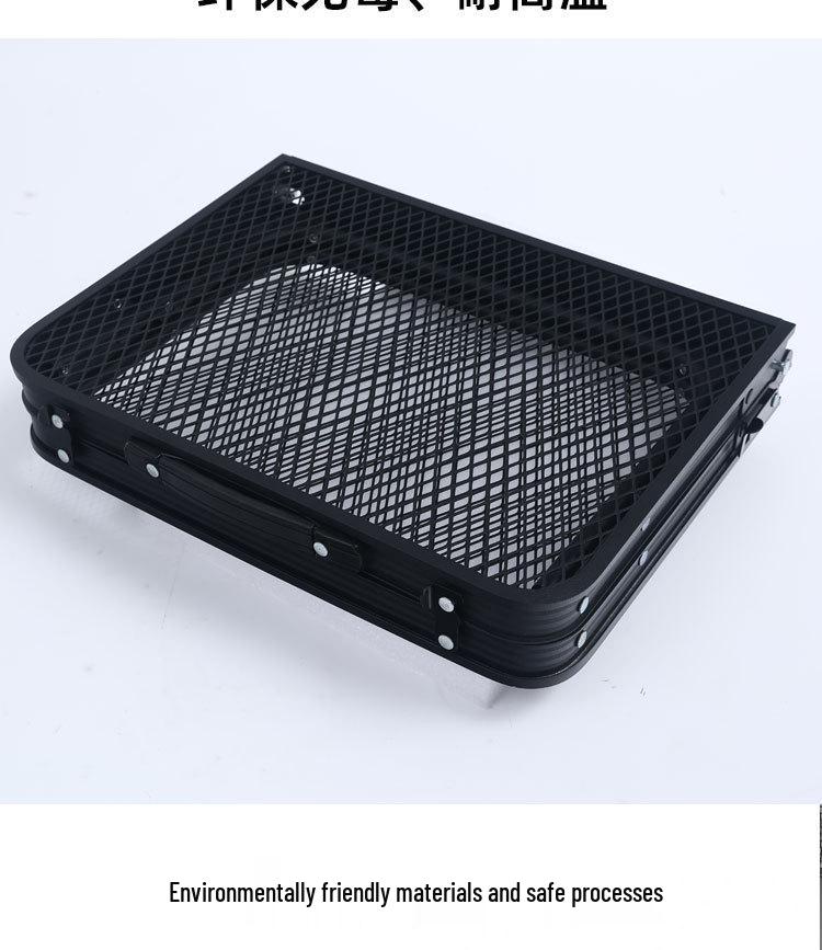 Ultra lekki składany taktyczny stół kempingowy - przenośny model piknikowy ze stopu aluminium.