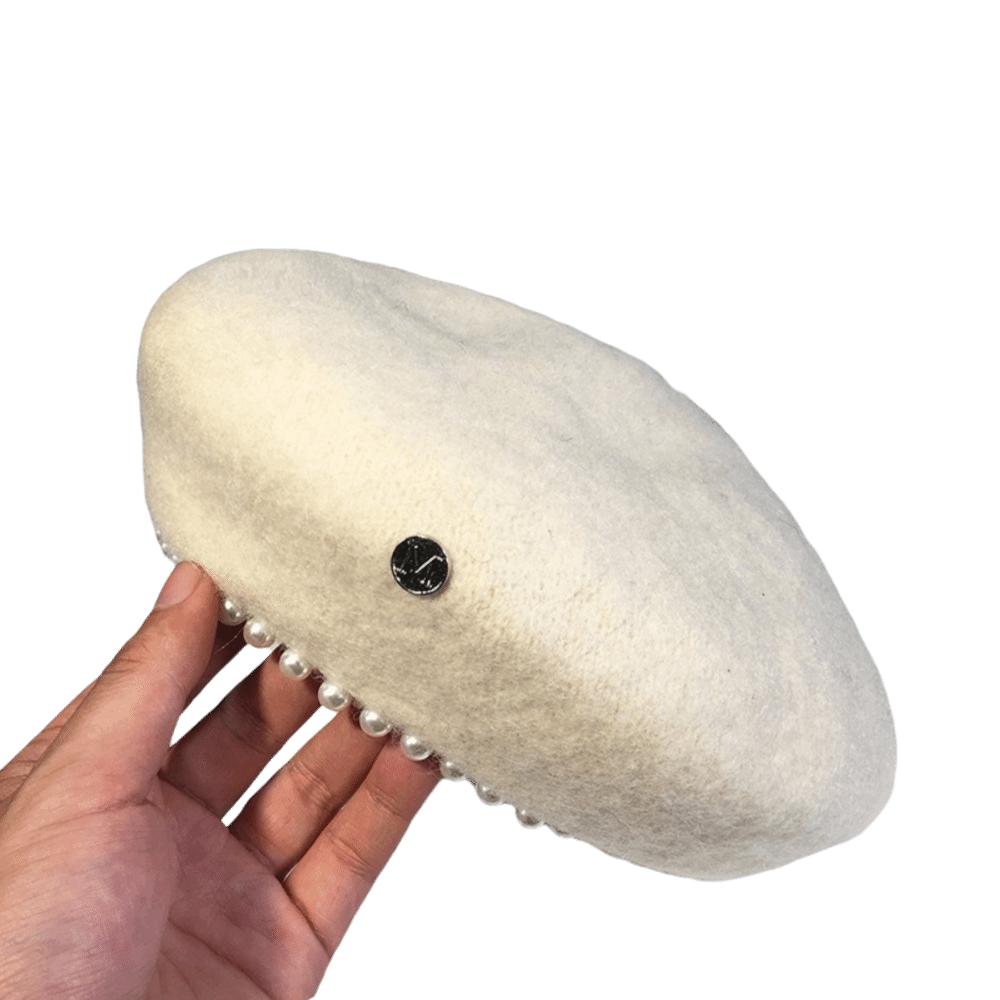 Warm Plain Cap Retro French Artist Hat Fashion Winter Wool Berets Hat for Women