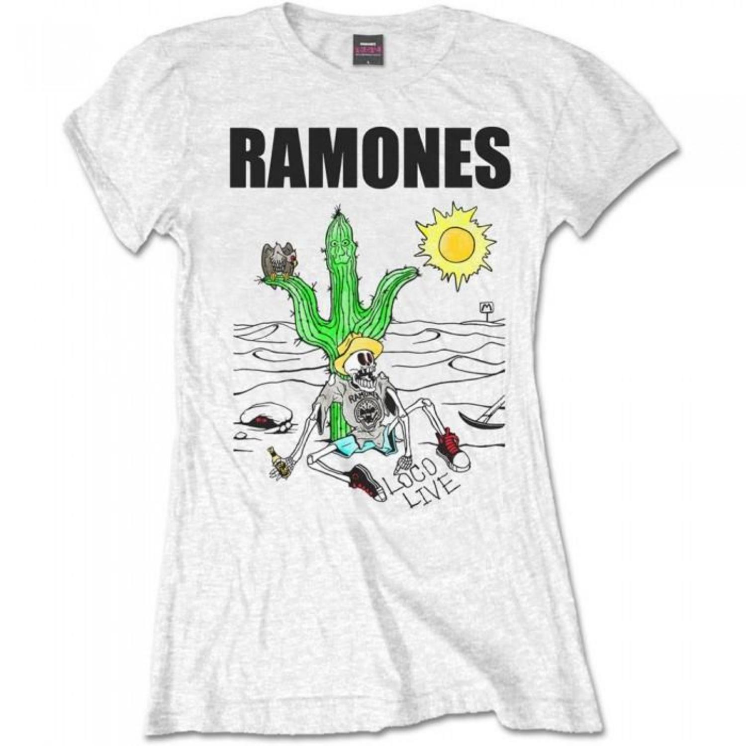 Ramones Womens_Ladies Loco Live T-Shirt S