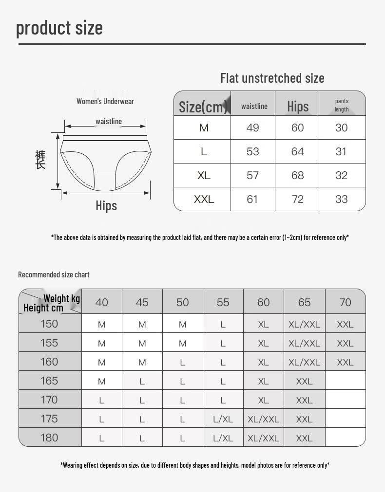 FENTENG Women's 7A Antibacterial 3-Pack Underwear