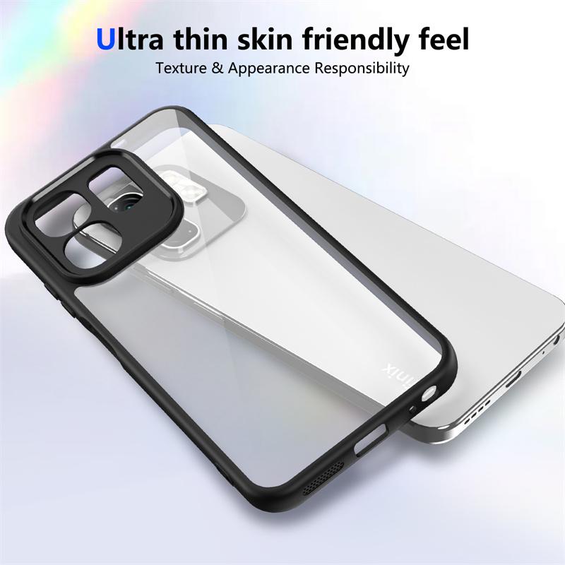 Infinix Hot 50i 4G X6531 X6531B Case Plating Silicone Bumper Shockproof Clear Back Cover Hard Phone Case for Infinix Hot 50i 4G